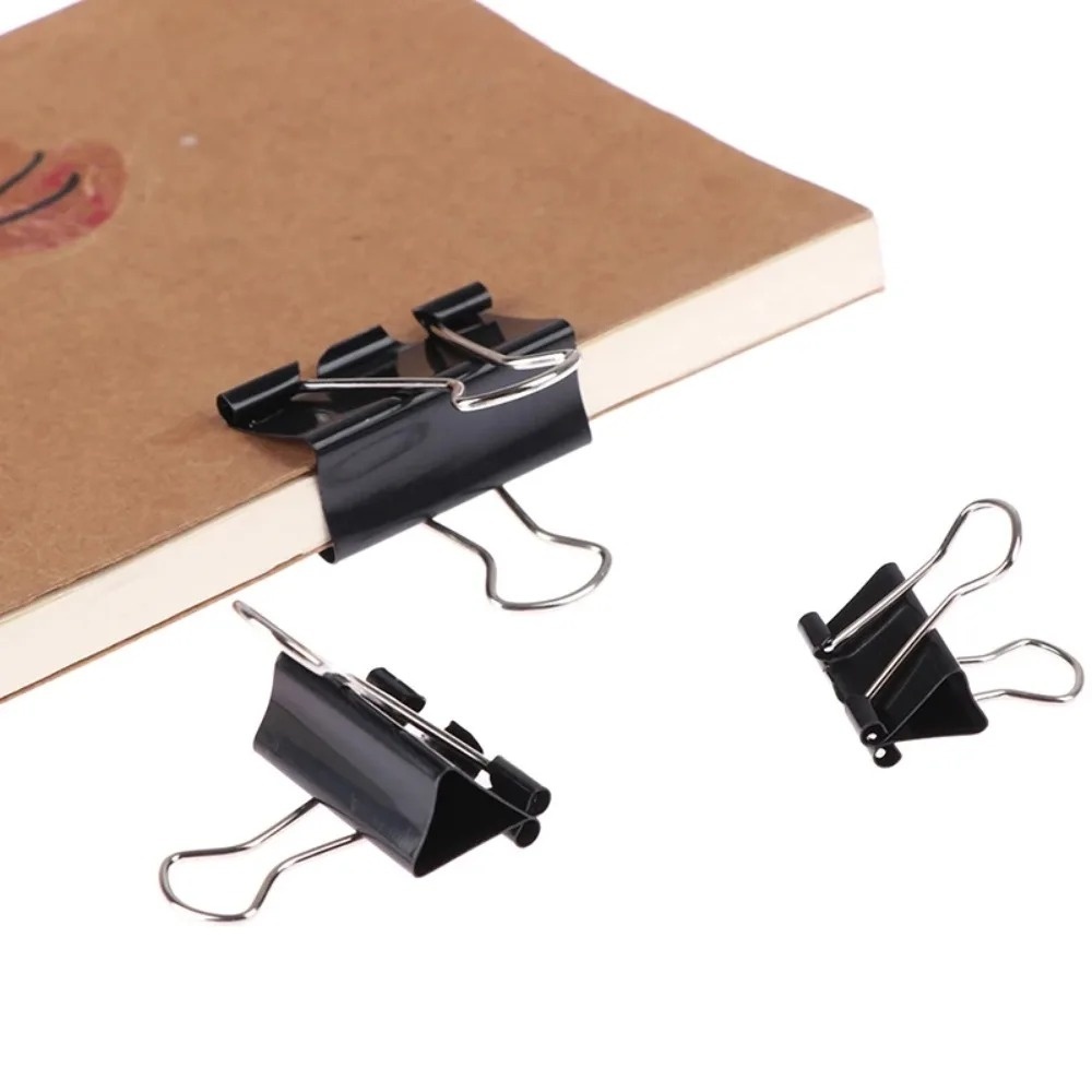 Binder Clip Assorted - 10 pezzi di graffette in metallo